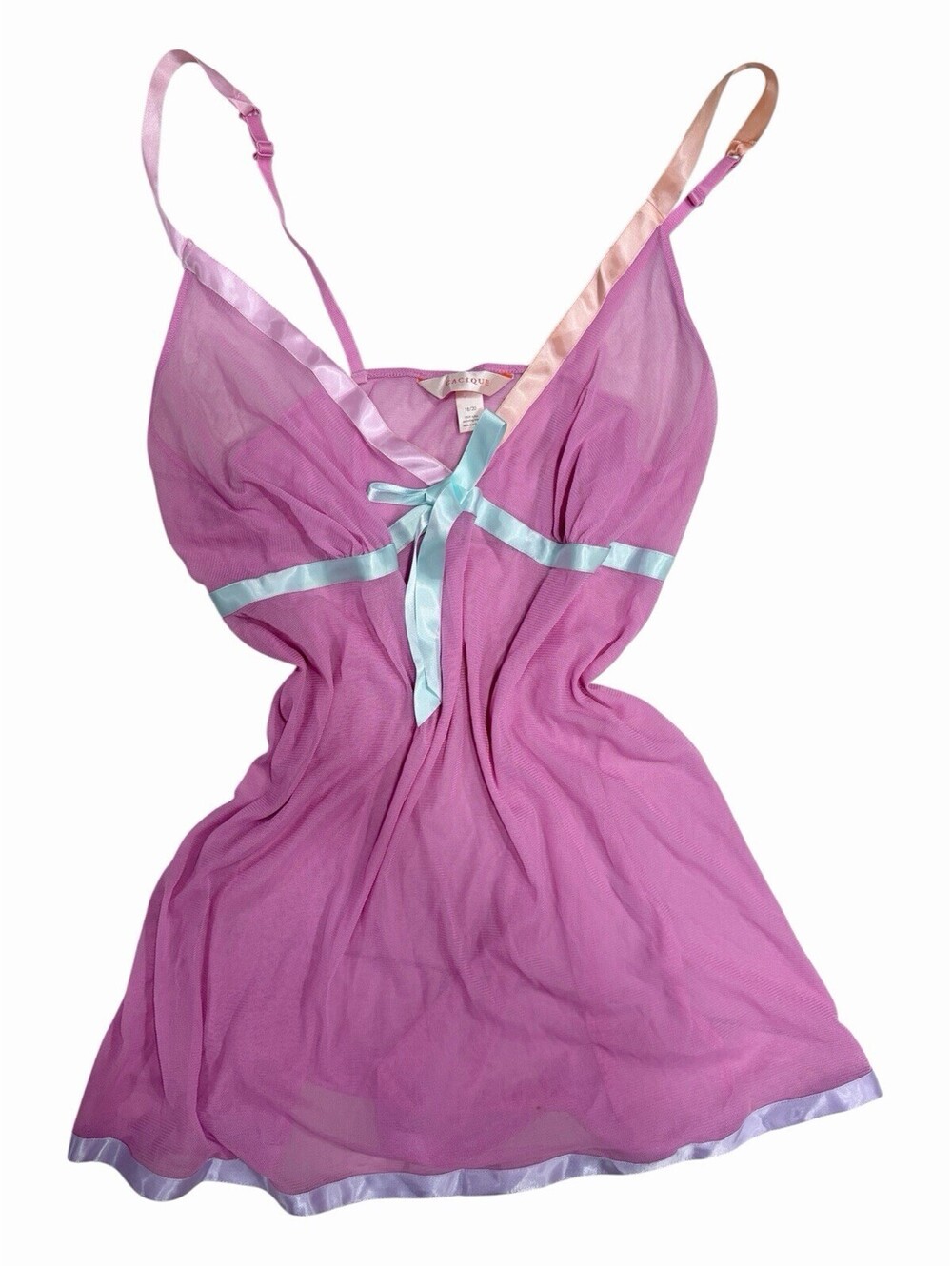 Cacique lingerie size18 pink pastel slip dress plus size